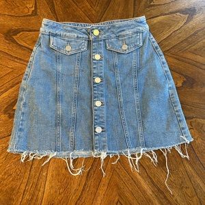 Garage High Rise Denim Skirt Size XS